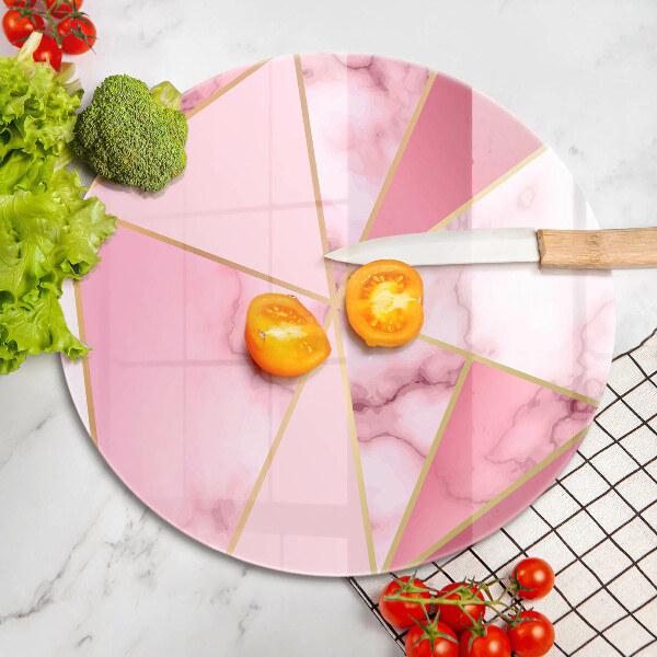 De vidrio templado Mármol geométrico