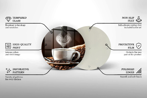 De vidrio templado Café y una taza