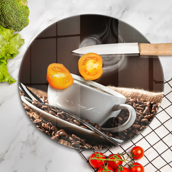 De vidrio templado Café y una taza