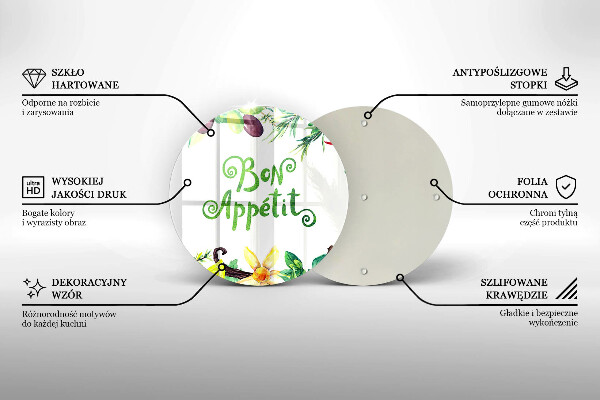 De vidrio templado Inscripción de buen provecho