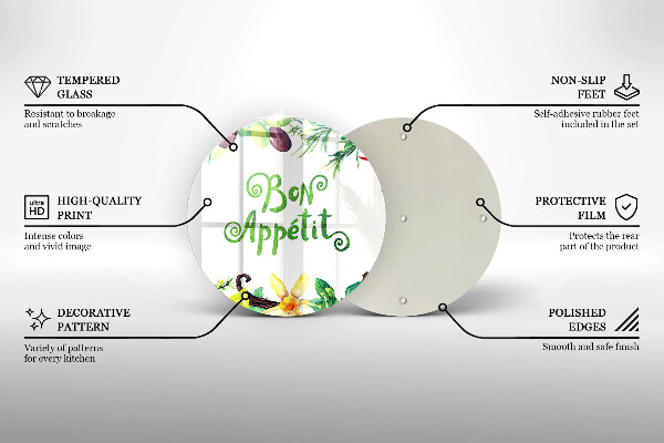 De vidrio templado Inscripción de buen provecho