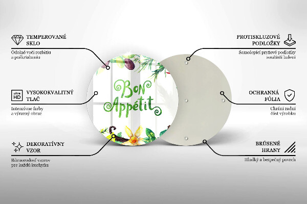 De vidrio templado Inscripción de buen provecho