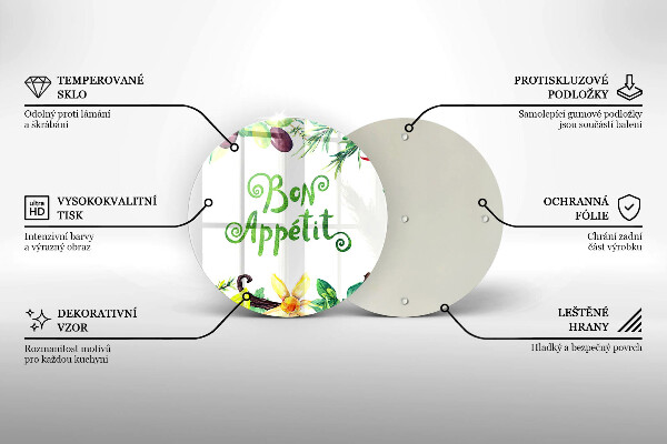 De vidrio templado Inscripción de buen provecho