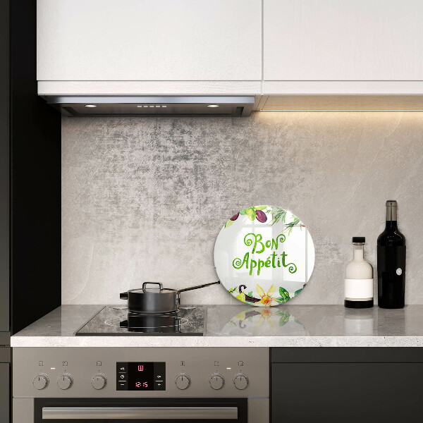 De vidrio templado Inscripción de buen provecho