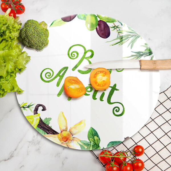 De vidrio templado Inscripción de buen provecho