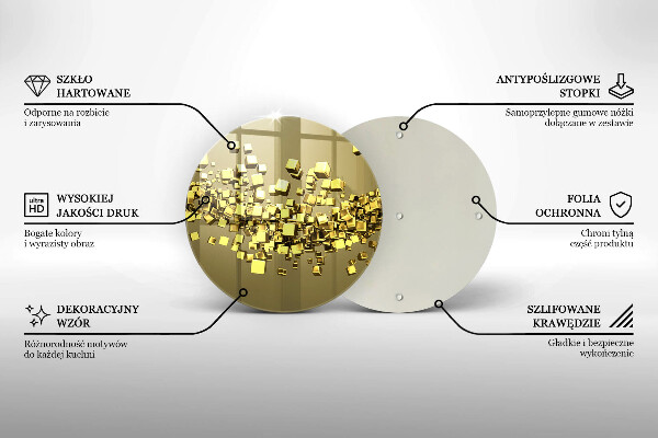 De vidrio templado Geometría 3d abstracta