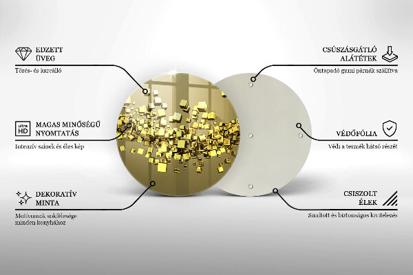 De vidrio templado Geometría 3d abstracta