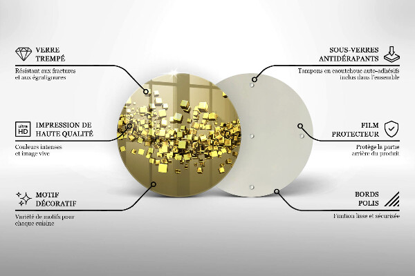 De vidrio templado Geometría 3d abstracta