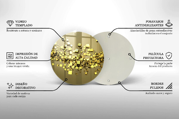 De vidrio templado Geometría 3d abstracta