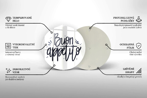De vidrio templado Buon appetito