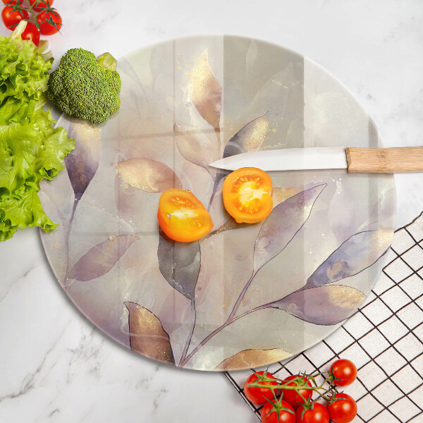 De vidrio templado Hojas boho pintadas