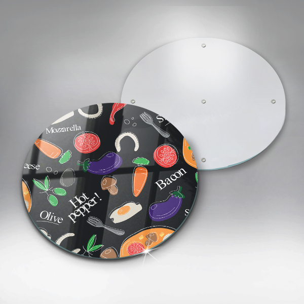 De vidrio templado Ilustración de comida