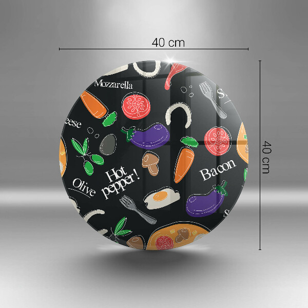 De vidrio templado Ilustración de comida