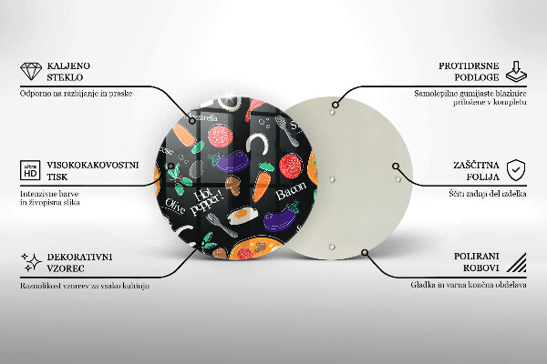 De vidrio templado Ilustración de comida