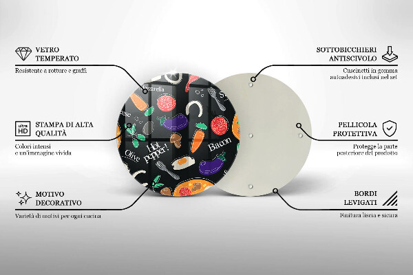 De vidrio templado Ilustración de comida