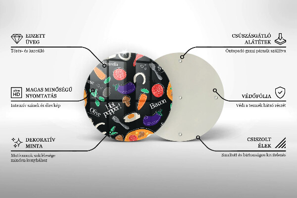 De vidrio templado Ilustración de comida