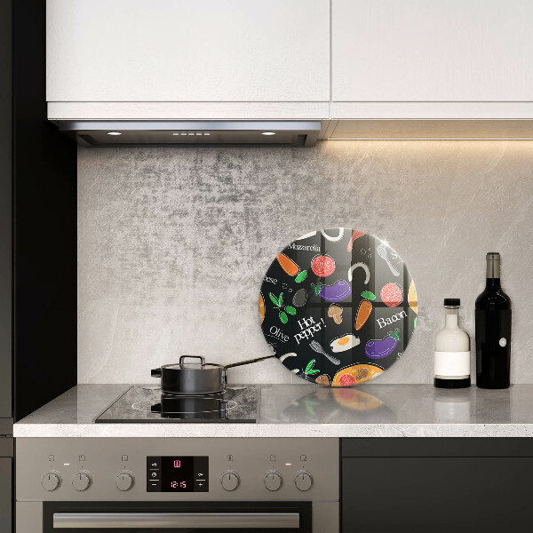 De vidrio templado Ilustración de comida