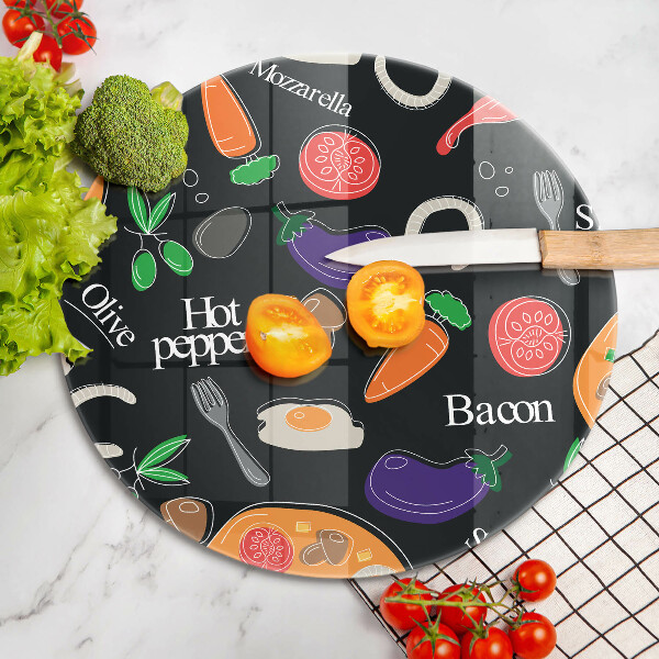 De vidrio templado Ilustración de comida