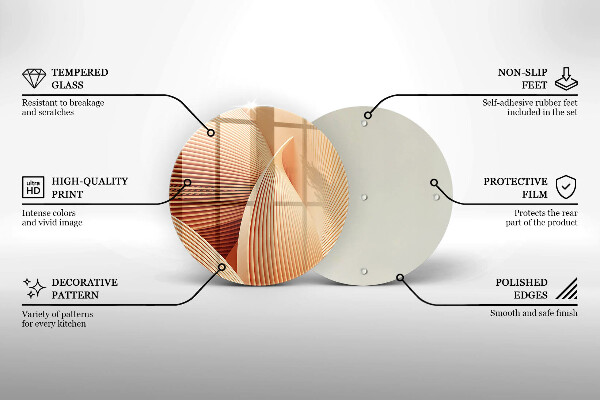 De vidrio templado Composición moderna