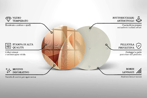De vidrio templado Composición moderna