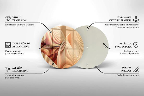 De vidrio templado Composición moderna