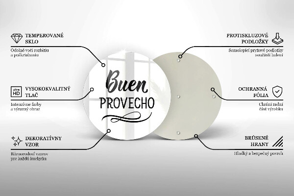 De vidrio templado Buen provecho