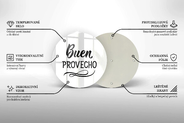 De vidrio templado Buen provecho