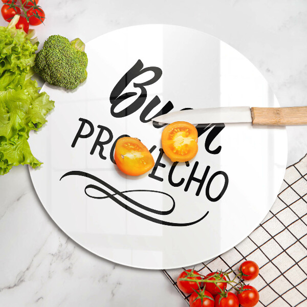 De vidrio templado Buen provecho