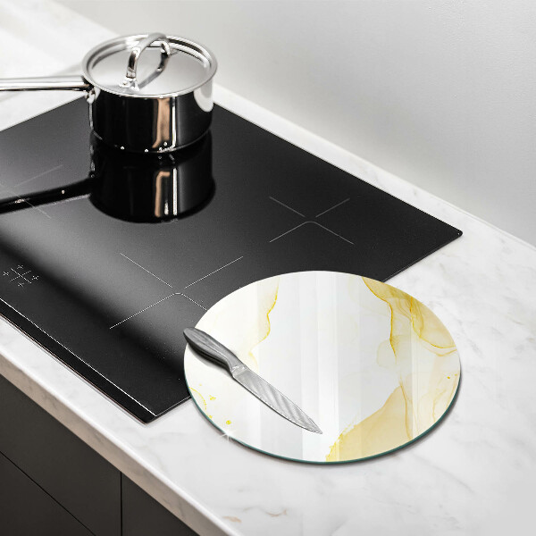 De vidrio templado Abstracción dorada