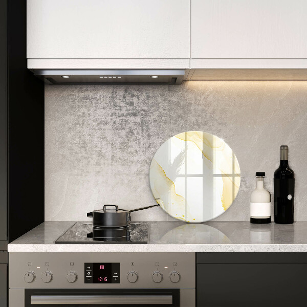 De vidrio templado Abstracción dorada