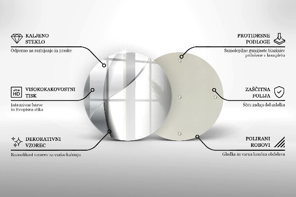 De vidrio templado Abstracción de metal plateado