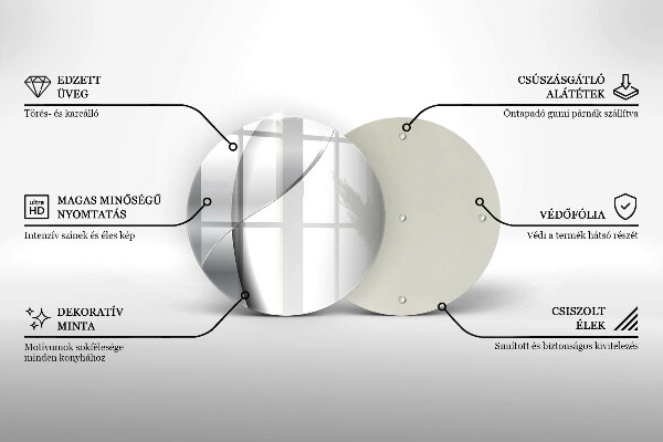 De vidrio templado Abstracción de metal plateado