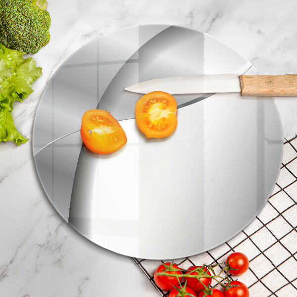 De vidrio templado Abstracción de metal plateado