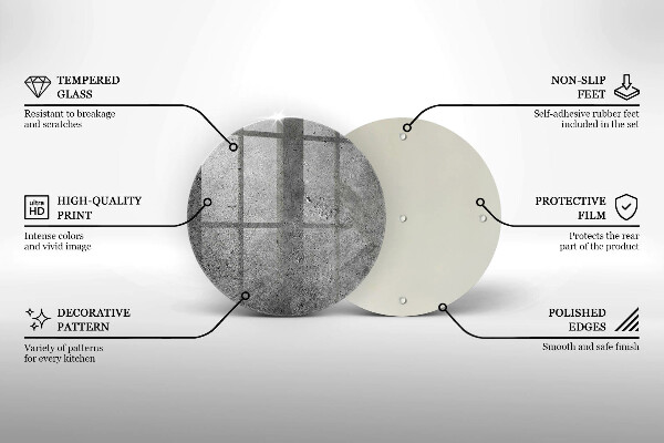De vidrio templado Textura de piedra de hormigón