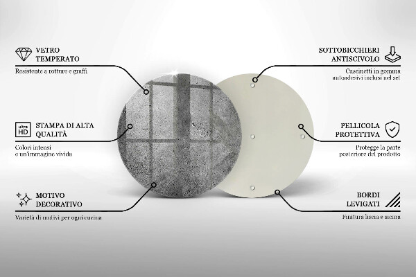 De vidrio templado Textura de piedra de hormigón