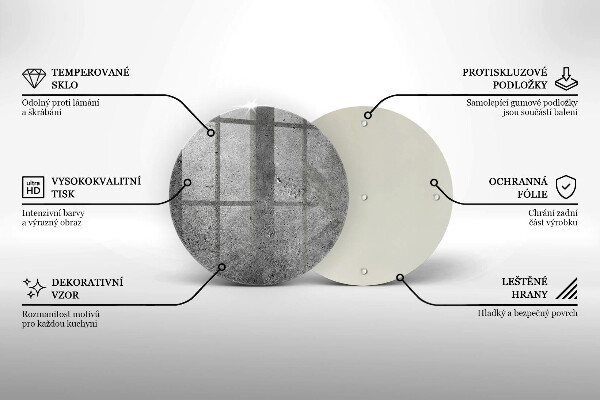 De vidrio templado Textura de piedra de hormigón