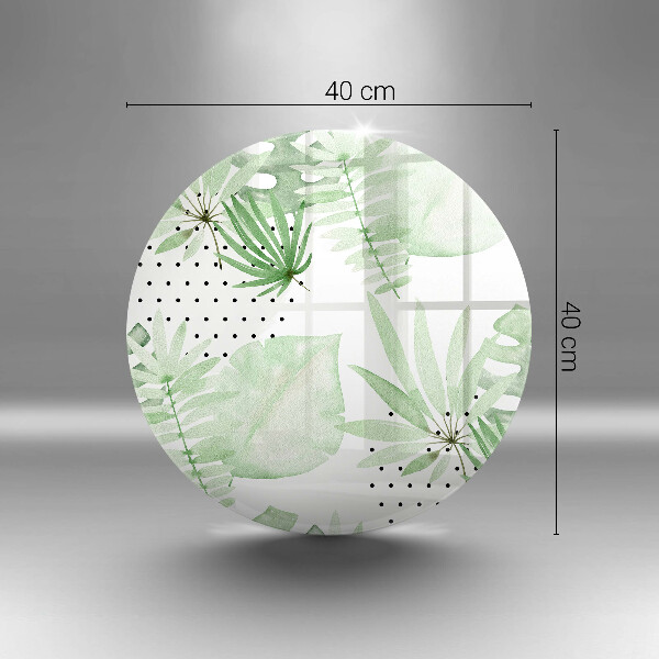 De vidrio templado Hojas de acuarela