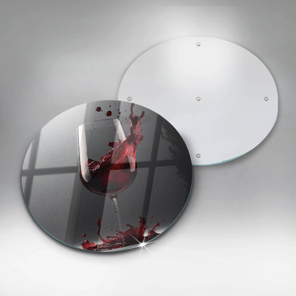 De vidrio templado Vino tinto en una copa