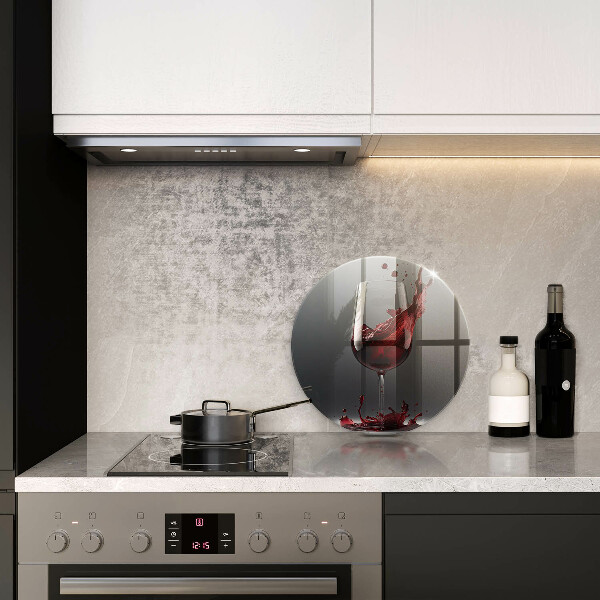 De vidrio templado Vino tinto en una copa