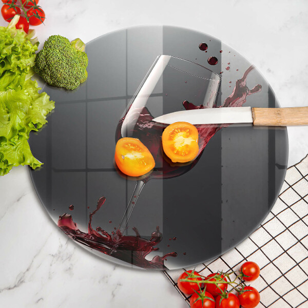 De vidrio templado Vino tinto en una copa