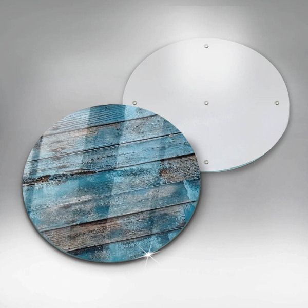 De vidrio templado Tableros viejos azules