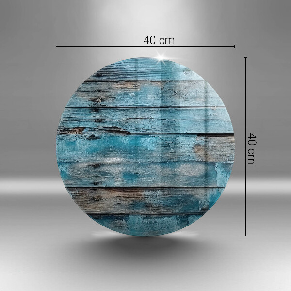 De vidrio templado Tableros viejos azules