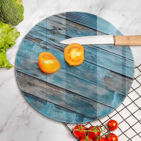 De vidrio templado Tableros viejos azules