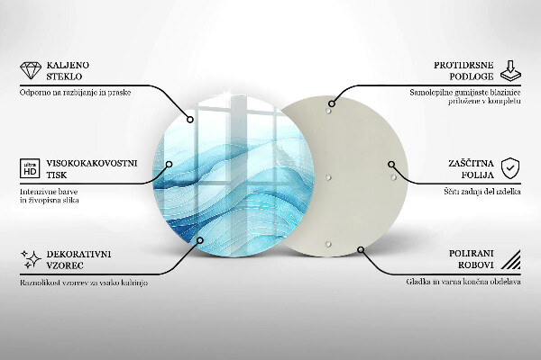 De vidrio templado Ondas abstractas