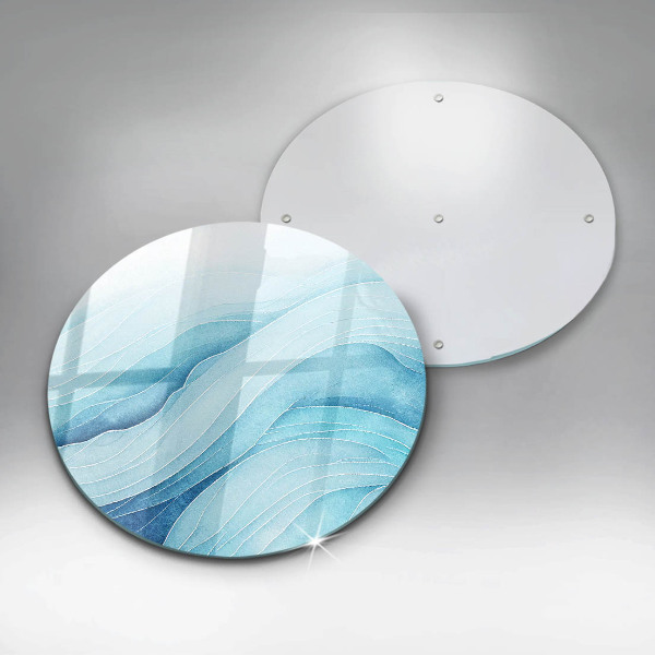 De vidrio templado Ondas abstractas