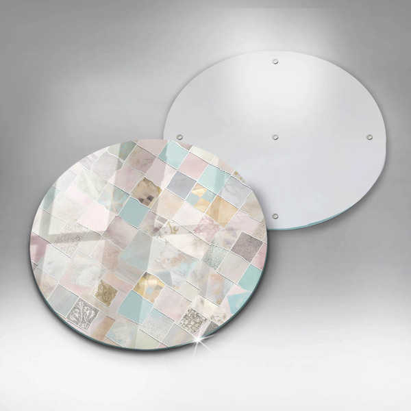 De vidrio templado Composición en colores pastel