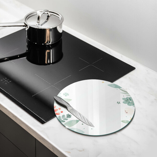 De vidrio templado Hojas de acuarela