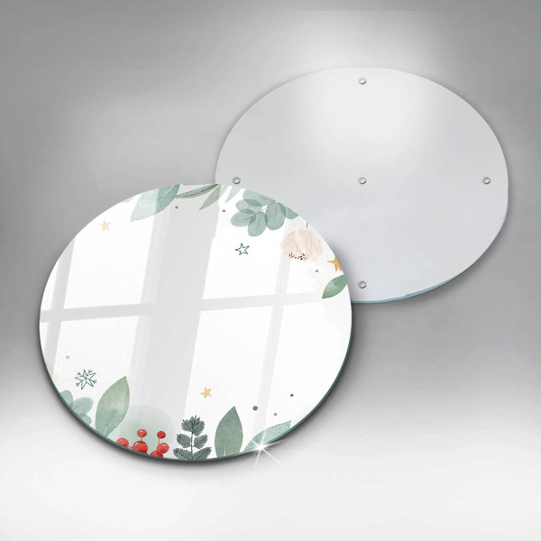 De vidrio templado Hojas de acuarela