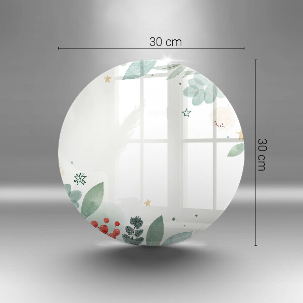 De vidrio templado Hojas de acuarela