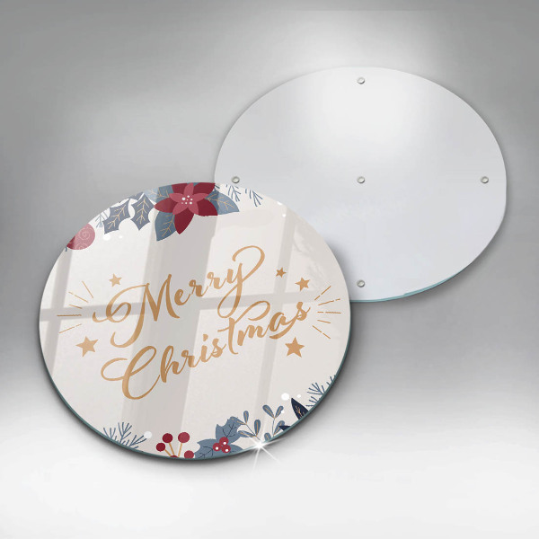 De vidrio templado Merry christmas